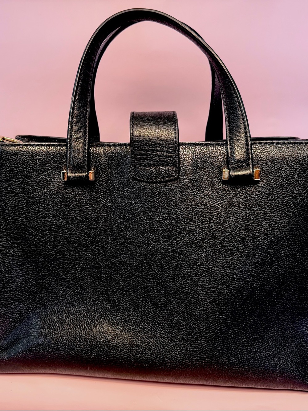 kate spade Black Pebbled Leather Top-Handle Briefcase - Picture 3 of 15
